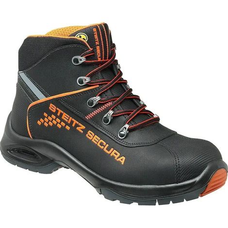 [NEUWERTIG] B-Ware Steitz Secura Sicherheitshalbstiefel Arbeitsschuh Esd Glattleder Xb S3 Größe 45