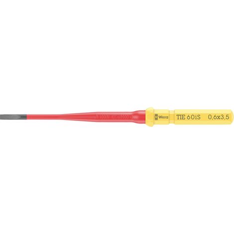 WERA KRAFTFORM KOMPAKT VDE 60 IS 0,6 X 3,5 X 157 MM TIE POUR ÉLECTRICIEN VIS À FENTE LAME INTERCHANGEABLE 3.5 MM