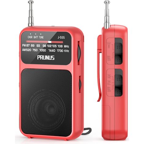 J-555 Petite Radio FM Portable Rechargeable Et à Piles, 800 mAh (1/5)