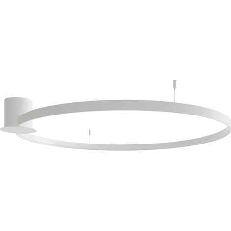 Deckenlampe Design Deckenleuchte LED Wohnzimmerlampe Ring Esszimmerleuchte weiß (1/5)