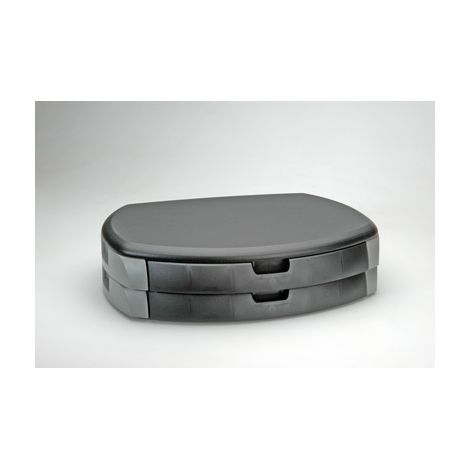 Supporto Combinato Grigio e Nero per Ufficio