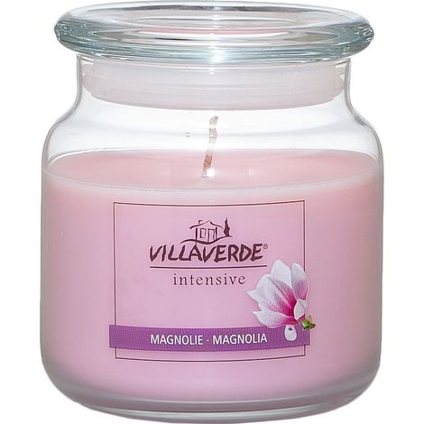 Villa Verde Duftkerze im Glas m. Deckel Magnolie, Höhe 10 cm, Ø 10 cm Duftkerzen