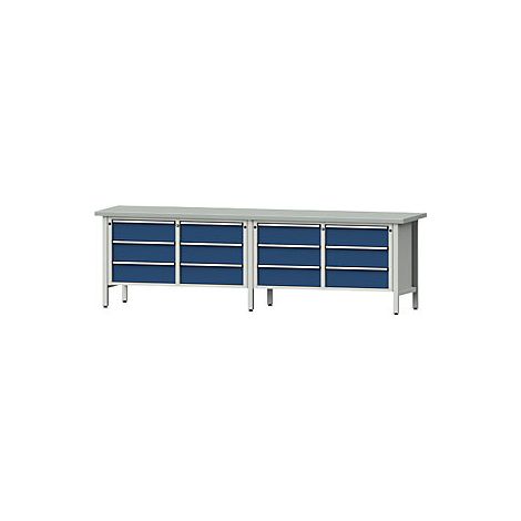 Anchura del banco de trabajo 2800 mm  bastidor modular  12