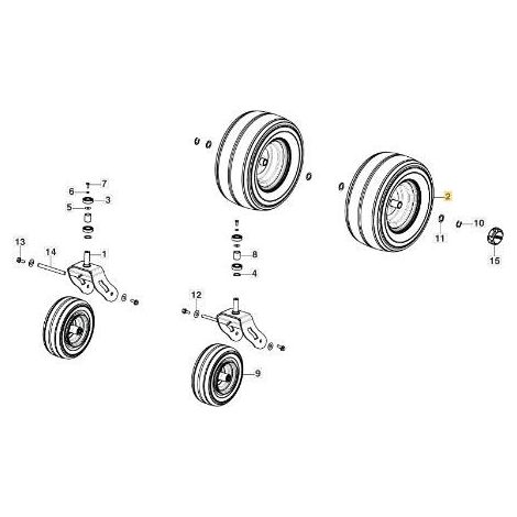 RUO.POS.FENGCHI-KEND 20 GYRO ORIGINALE STIGA - 382680110/0