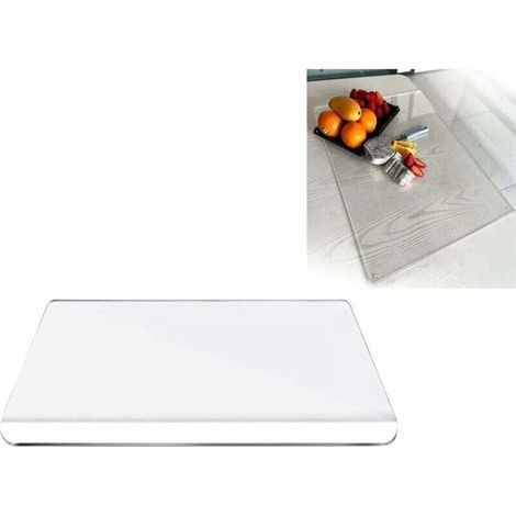 Planche à Découper en Acrylique pour la Cuisine Planche à Découper Transparente Antidérapante pour la Cuisine (Transparente, 45400.5) (1/5)