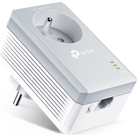 Tp-Link – CPL AV 600 Mbps avec prise intégrée – Kit pour réseau électrique – Transfert stable pour streaming HD et jeux en ligne