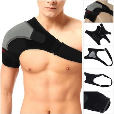 Epaulière Droite - Protection Épaule en Néoprène Respirant - Pour Douleur Arthrite Instabilité Articulaire - Taille Réglable 36 à 51 cm - 1 Pièce (1/4)