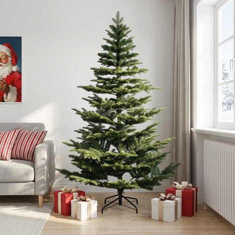 vidaXL Albero di Natale Artificiale con Rami Pieghevoli 240 cm (1/5)
