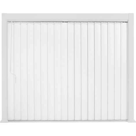 Vertical adjustable louver panel 3m for Triomphe pergola 3x3m V2 4x3m 6x3m white
