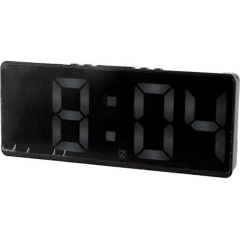 Digitaler LED-Wecker mit elektronischer Tischuhr, Uhrzeit, Temperaturanzeige und Schlummerfunktion