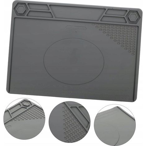 Geko Mat de service silicone gris 350 x 220 mm