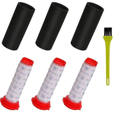 Kit de filtres pour Bosch Athlet, 3 filtres de manche principal + 3 filtres en mousse (1/5)