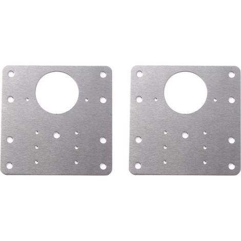 EASYCOMFORT (2 pièces)Artéfact de réparation de charnière , Supports de réparation plaques Installation facile avec 12 vis , pour bois, meubles, étagères, cabine (1/5)