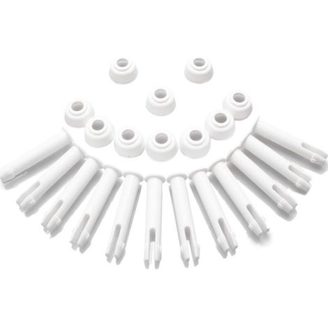 12 goupilles en Plastique de Piscine et 12 Joints , pour piscines métallique Rond 13'-24 'Intex et piscines à Cadre métallique rectangulaire,Intex 28270-28273 (5.5cm/2.16in) (1/4)