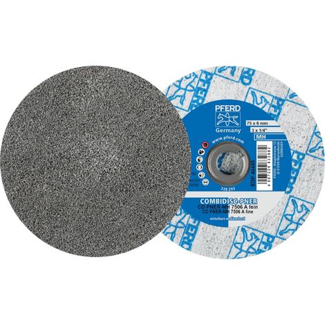 PFERD TOOLS COMBIDISC verpresste Vliesronde CD PNER Ø 75 mm Mittelhart A Fein für Finish 25 Stk (1/5)