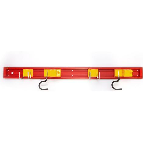 Accesorio de cultivo wolf-garten um-m riel de pared 80 cm 4 ganchos
