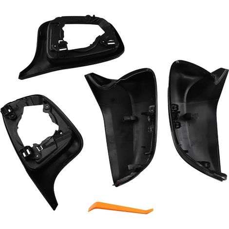 Coque de rétroviseur avec base pour BMW Série 3 et 5 G20 (2018-2024) et G30, noir brillant (1/5)