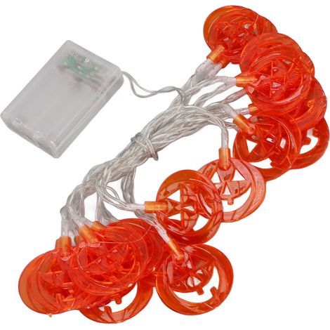 Guirlande lumineuse citrouille d'Halloween, 3 mètres de long, lumière douce, câble flexible, décoration pour Thanksgiving à la maison (1/5)