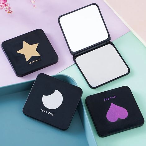 Miroir de Maquillage Portable - Miroir Grossissant 10x, Parfait pour les Déplacements, Indispensable de Voyage, Design Double Face (1/5)