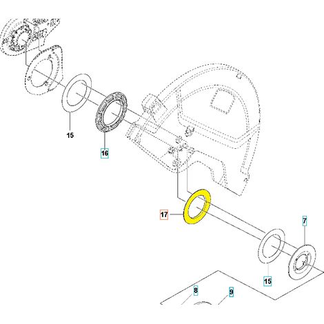 Garniture pour les tronconneuses husqvarna k6500 k1270 k7000 k770
