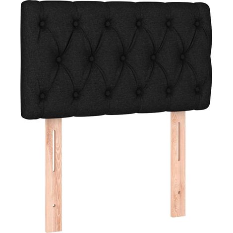 Maison Exclusive - Cabecero de tela negro 80x7x78/88 cm (1/5)