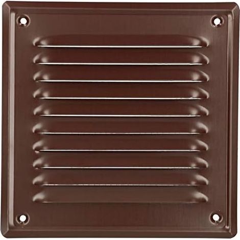 Kotarbau – Grille de ventilation 165 x 165 mm – Acier galvanisé résistant aux intempéries – Moustiquaire anti-insectes – Pour cheminées et façades