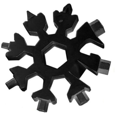 BUNTHAUS Lot de 2 outils multifonctions flocon de neige en acier inoxydable, format compact (1/5)