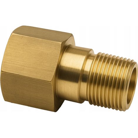 Rosfix EasyAdapter M18M-TR22F – Mosiężna Złączka Redukcyjna Kompatybilna z Kärcher HD/HDS EasyLock M18 Zewnętrzny do TR22 Wewnętrzny Profesjonalne Myjki Wysokociśnieniowe
