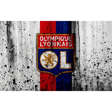 Papier peint panoramique Foot / Football - OL - Olympique Lyonnais - 130 cm x 81 cm (1/2)
