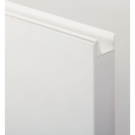 tirador de aluminio para embutir jey 2. aluminio. blanco mate - viefe largo long. 397mm. (1/4)