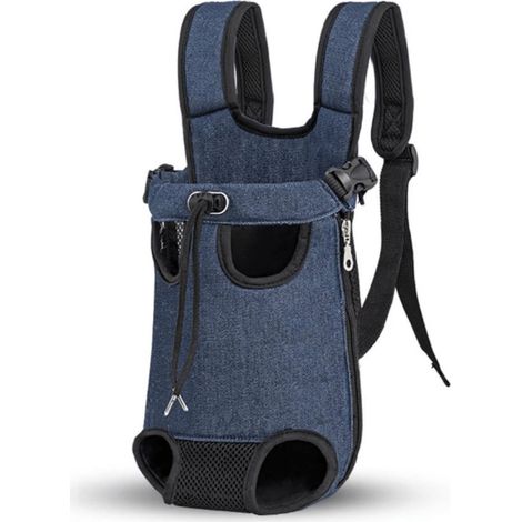 Zaino - Zaino per cani di piccola taglia - Zaino da viaggio per animali domestici - Chihuahua Premium - Zaino frontale regolabile - Adatto per viaggi e passeggiate - Regolabile (1/4)