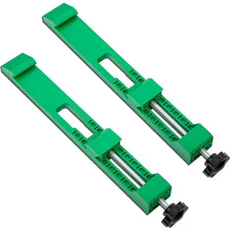 Système de positionnement pour scie circulaire électrique : guide de base réglable pour machine de découpe et guide de serrage pour scie circulaire (1/5)
