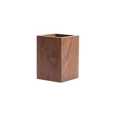 Porte-crayons en bois pour bureau, pot à crayons multifonctionnel, rangement pratique pour stylos, crayons, pinceaux, accessoires scolaires et fournitures de bureau, maison et étude (1/5)