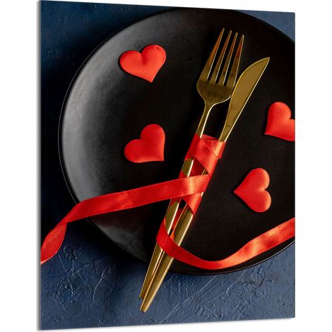 TAGLIERE IN VETRO 40x52 Cuore (1/5)