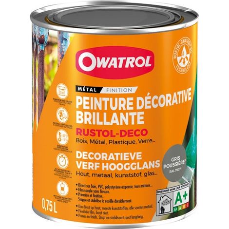 Durieu Rustol Deco Rostschutzfarbe 0,75l Grau Staub RAL 703 - Owatrol