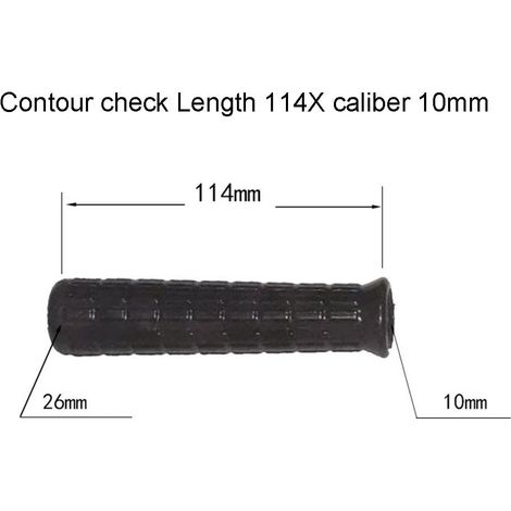 Poignées En Caoutchouc Pour Brouette - Tube Rond Noir - Diamètre Intérieur 10 mm - Longueur 114 mm - Universel - 2 Pièces (1/5)