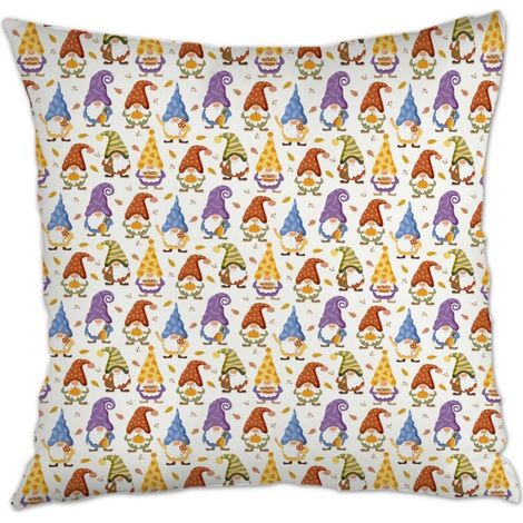 Housse de coussin 45x45 cm carrée maison douce confortable pour canapé, lit, chaise décoratif de ferme pour Pâques (1/5)