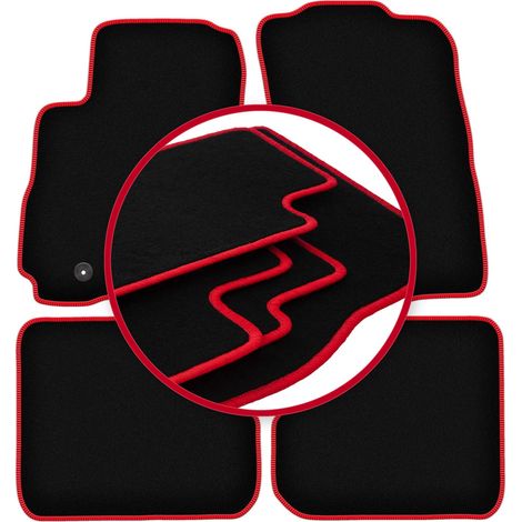 CARLUX-RED Autofußmatten für: Mitsubishi Outlander I SUV (2001-2006)