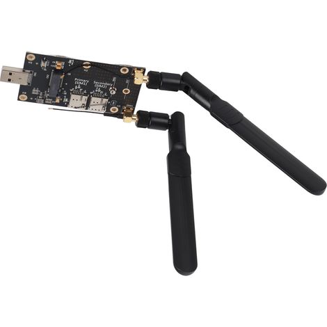 Adaptateur NGFF M.2 vers USB3.0 avec Double Slot SIM et Antennes pour Module LTE/4G/5G (1/5)