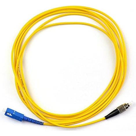[MAI USATO]Cavo patch in fibra ottica monomodale da FC a SC connettore ottico 5M, cavo patch in fibra ottica monomodale da FC a SC connettore ottico 5M (1/5)