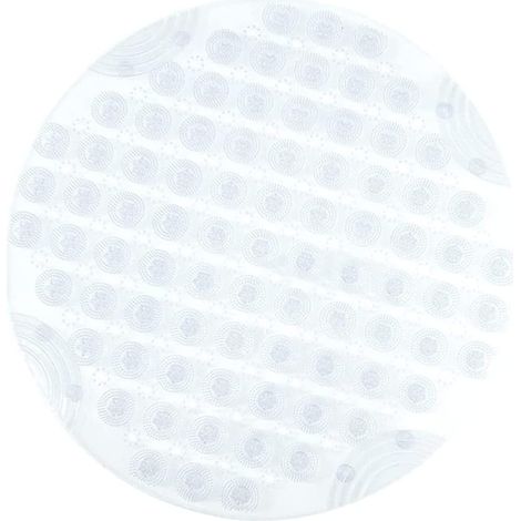 Tapis de bain rond massant, tapis de douche antidérapant avec système d'évacuation de l'eau (1/5)