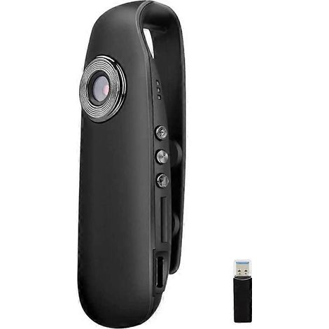 Caméra corporelle de police portable, caméra vidéo intégrée, caméra 1080p, mini caméra (1/4)