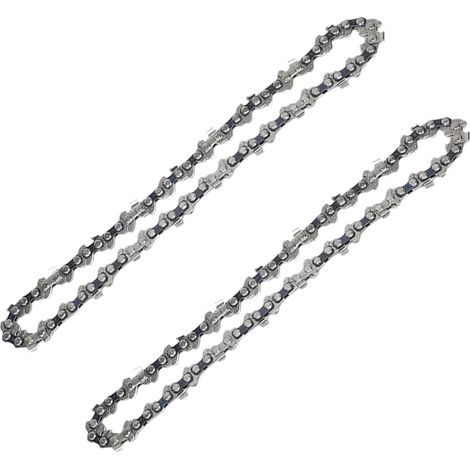 Chaine De Scie A Chaine - 6 Pouces - Pas 1/4 - Jauge 0.043 Pouces - 37 Maillons D Entrainement - Pour Mini Tronconneuse Rechargeable - 2 Unites (1/5)