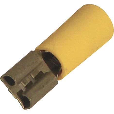 Cosse Plate Femelle 6,3 Mm Jaune (2 à 6 Mm²)