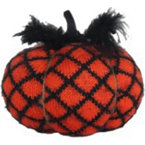 Coussin décoratif citrouille d'Halloween, coussin 3D citrouille orange (1/5)