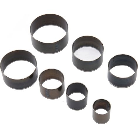 Outil de découpe de cuir fait main à monter soi-même, avec poinçons à sept trous et matrice ronde, cloche sonnée à la main, découpe de 20 à 50 mm. (1/5)