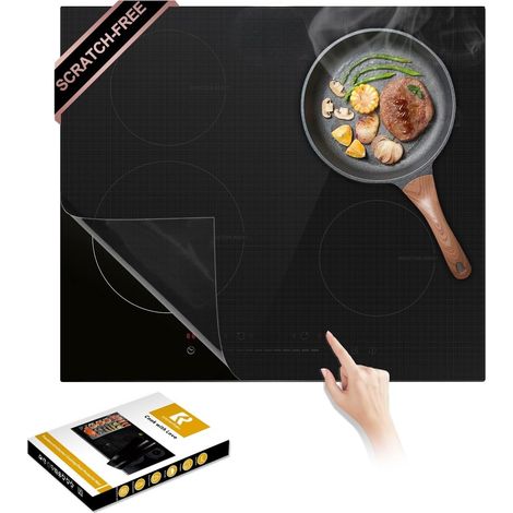 Tapis à induction translucide, 90 x 54 cm, tapis de protection pour induction, plaque de recouvrement de cuisinière, plaque à induction, cache plaque de cuisson (1/5)