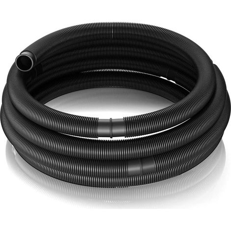 Tuyau d'aspiration de piscine flottant 9 m ø 38 mm noir – chauffage solaire efficace – sections préformées – fabriqué en Europe – (1/5)