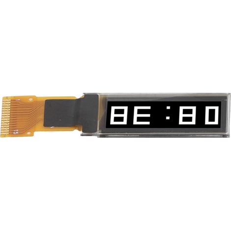 4 modules d'affichage OLED 0,91 pouce (23,1 mm) avec interface SPI et connecteur 15 broches, blanc. (1/5)