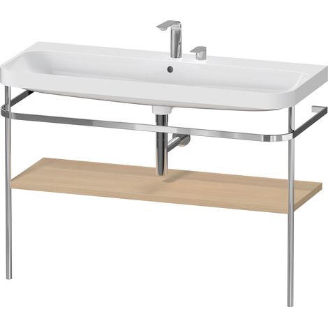Duravit Happy D.2 Plus c-shaped Set mit Metallkonsole,